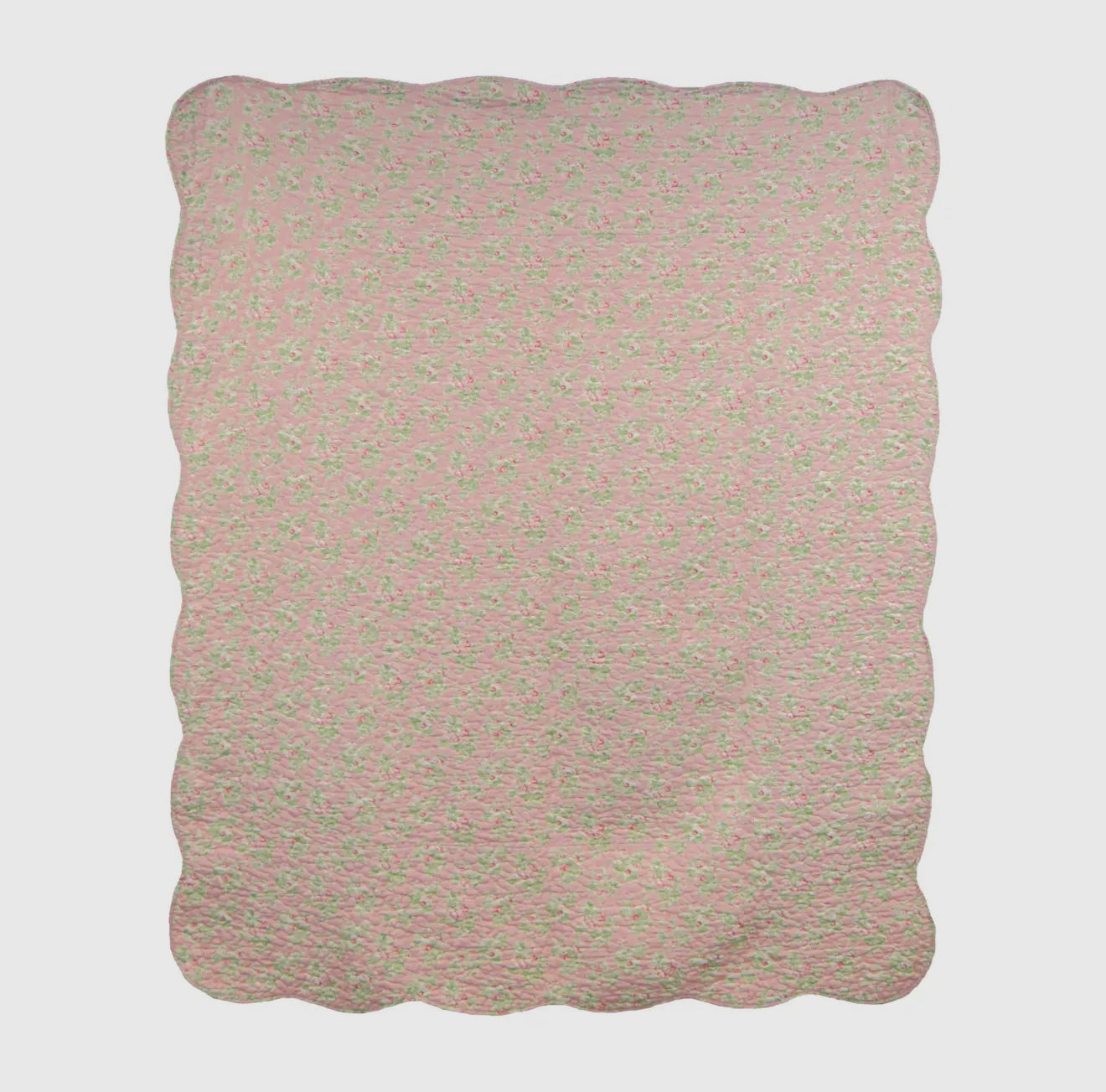 Strawberry Garden Throw - Quilted