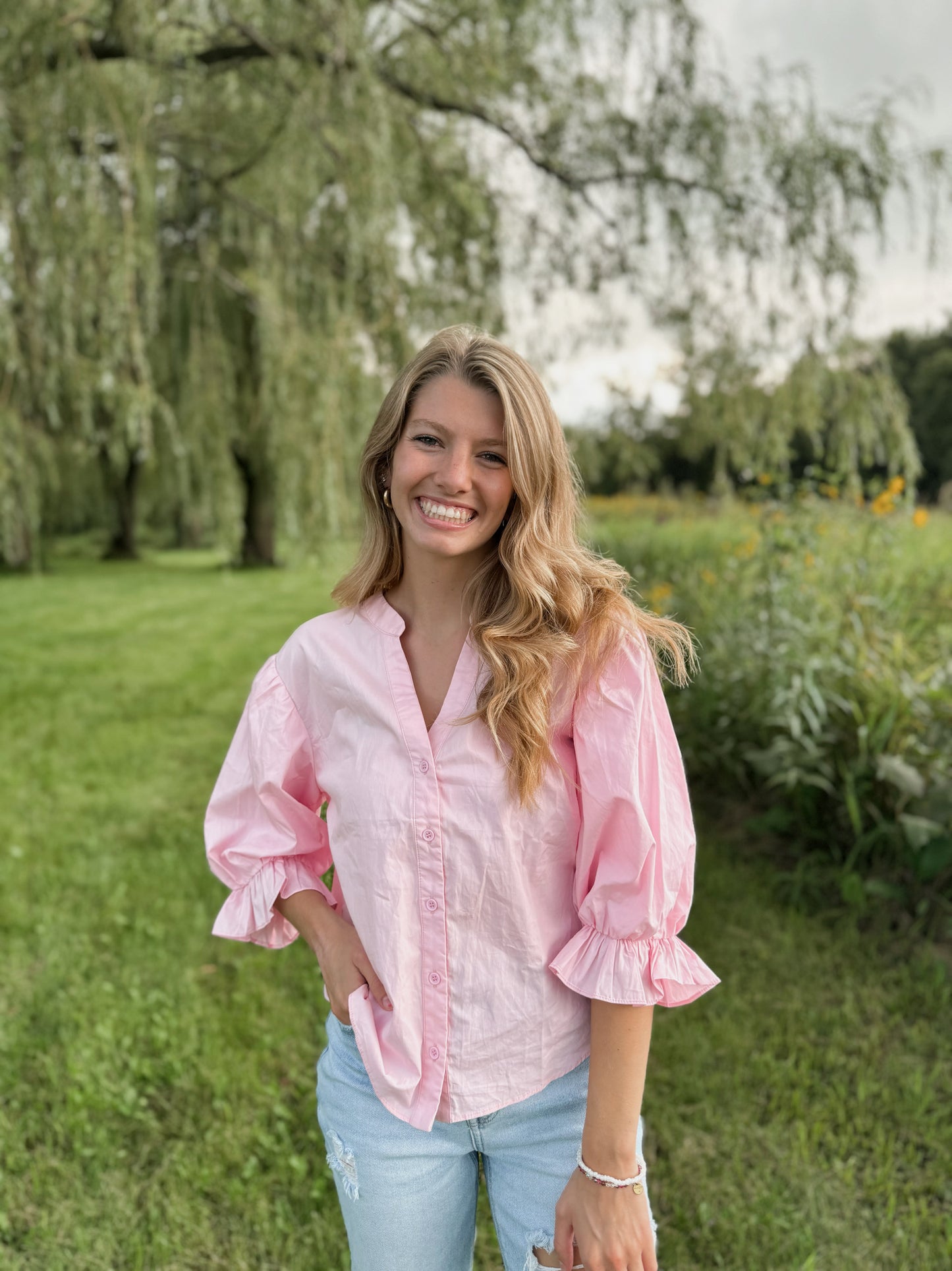 Stepping Into Fall Top