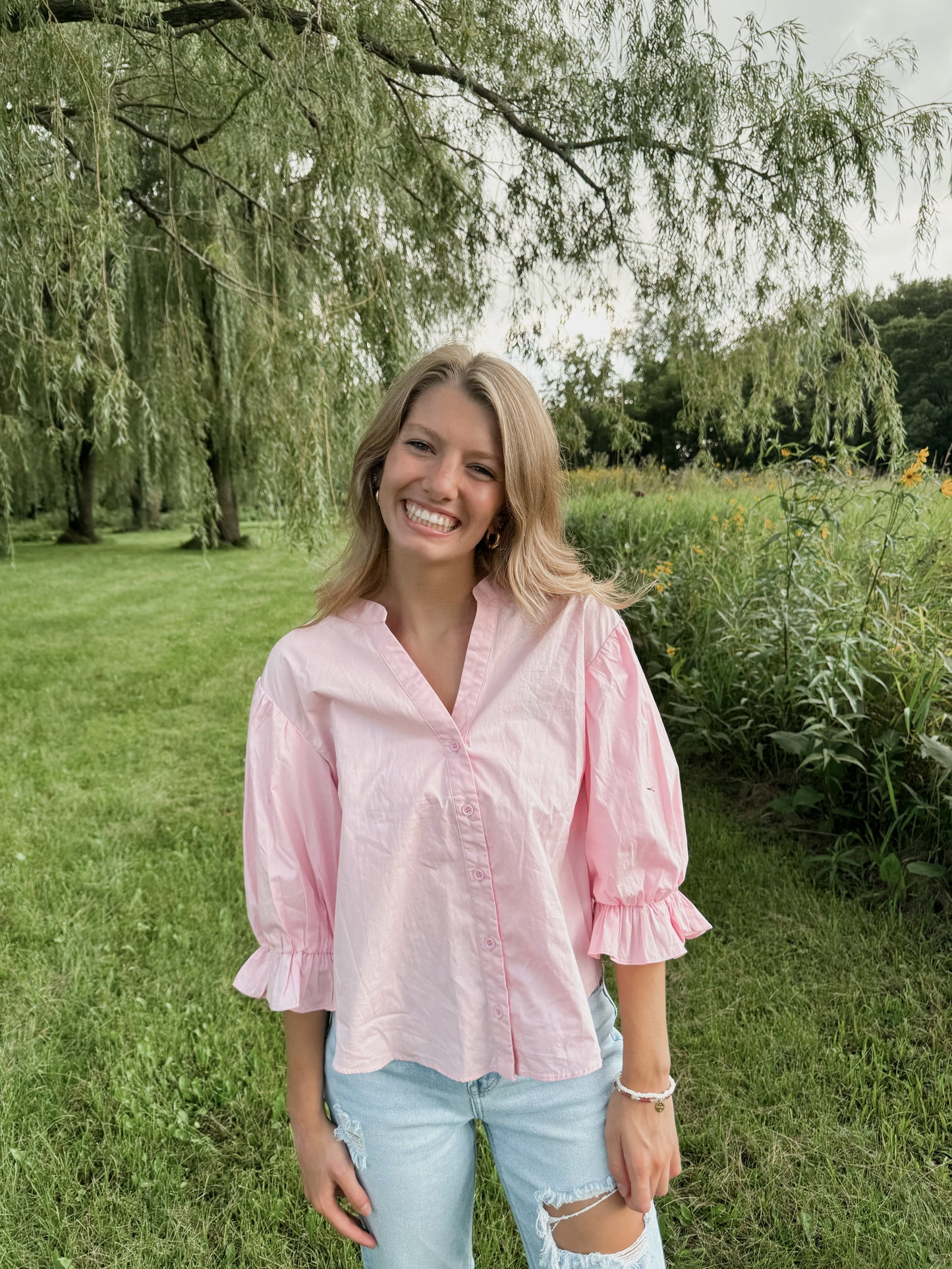 Stepping Into Fall Top