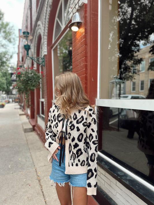 Bowie Leopard Print Sweater