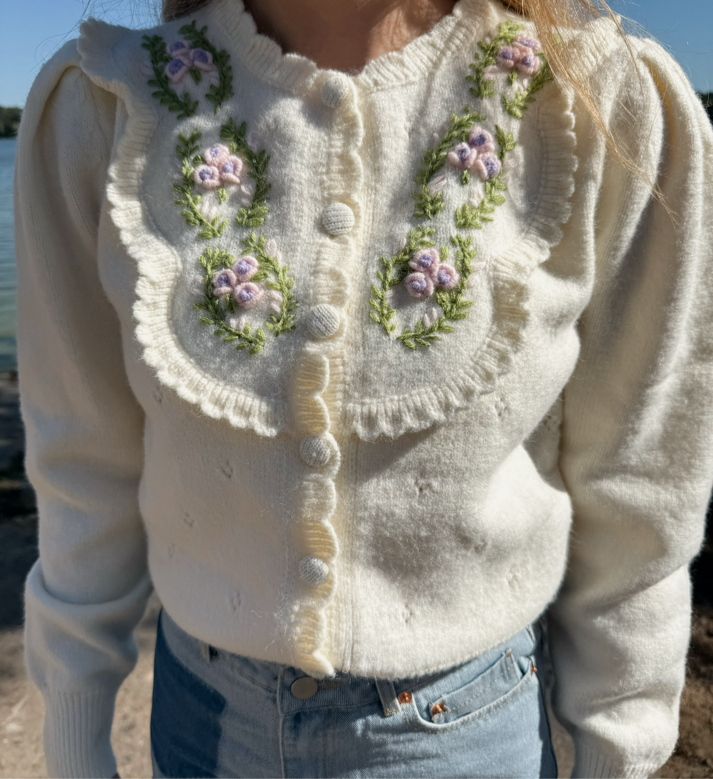 Winter Floral Cardigan