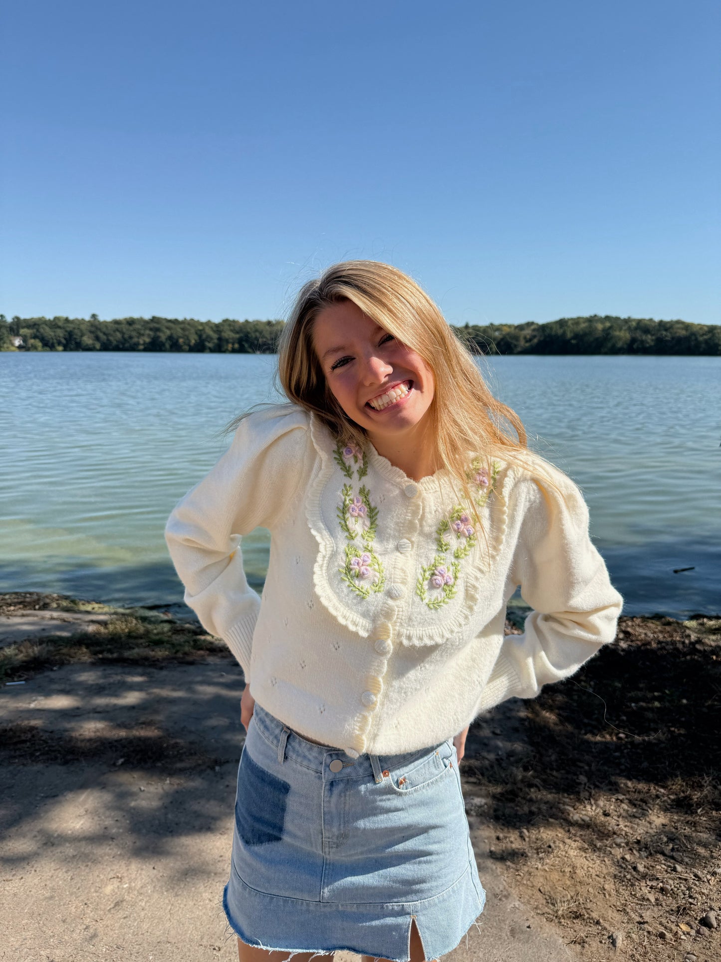 Winter Floral Cardigan